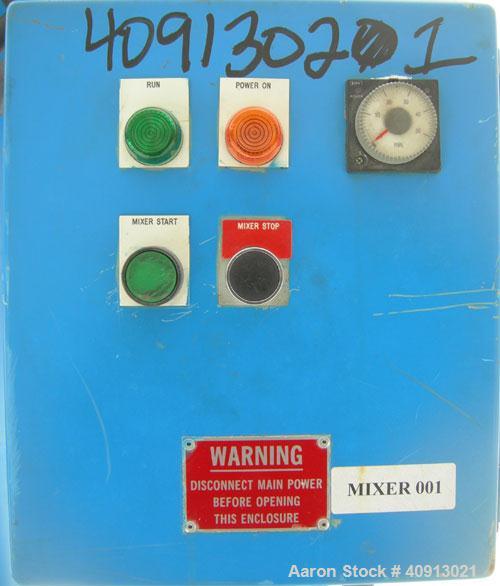 Used-Vertical Screw Mixer, Approximate 35 cubic feet capacity, carbon steel. Approximately 44" diameter x 41" straight side ...