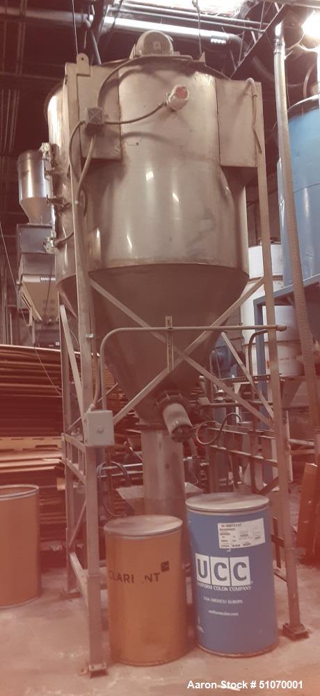 Used Vertical Mixer, 58" Diameter x 53" Straight Side x 43" Cone