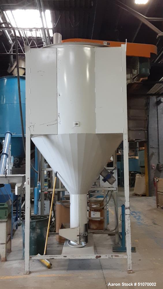 Used- Vertical Mixer, 71.5" Diameter x 60" Straight Side x 42" Cone