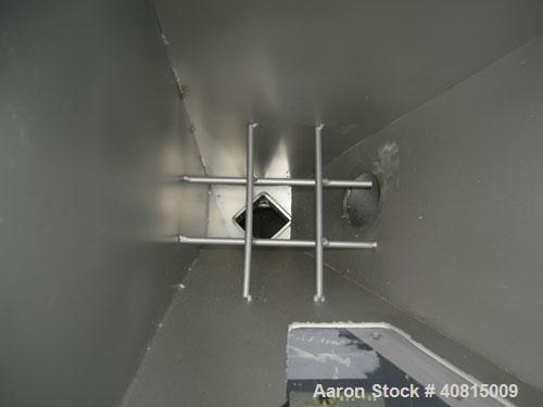 Used AEC Optimum OS Series Gravimetric Batch Blending System, Model OS-007-4, Carbon Steel.  (4) compartments.  Mounted on a carbon steel table.

