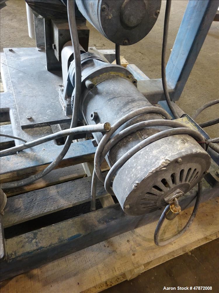 Used Brabender Loss-In-Weight (3) Component Feeding System. Consisting of (1) Brabender Screw feeder, model DDW-H33 (Missing hopper), (2) vibratory tray feeders, (3) weigh belt feeders, model 350G. I...