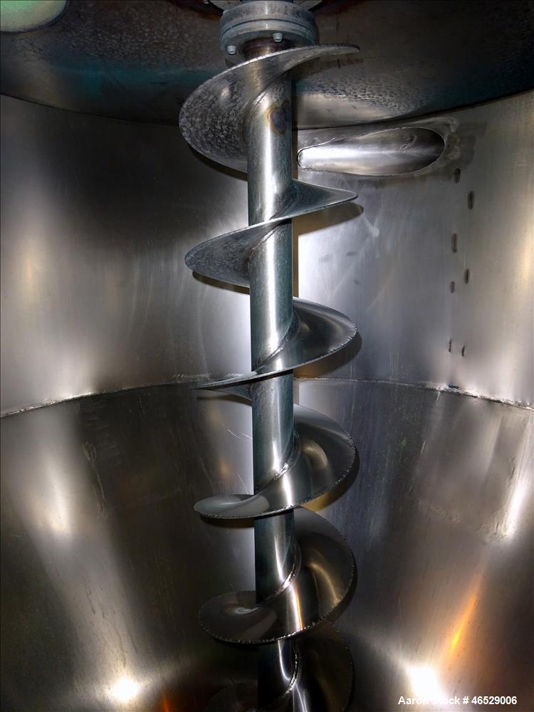 Used Caccia Vertical Screw Mixing Hopper, Model CXA1001A, 1000 Liter Capacity