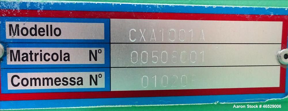 Used Caccia Vertical Screw Mixing Hopper, Model CXA1001A, 1000 Liter Capacity