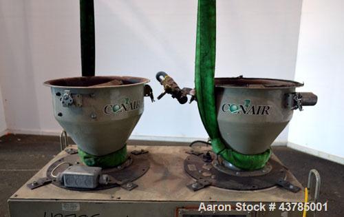 Used Conair 2 Component Weigh Scale Blender, Model WSB0220CF, Carbon Steel. Includes a Maguire controller. Blender missing parts, not complete.