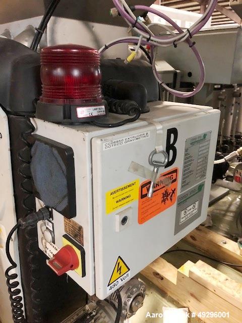 Used Doteco 6 Component Gravimetric Blending System, Model Grado, Type Q60, Serial #00004904. Includes (6) receivers, operator controls, previously installed on 5?, 250 hp 30/1 extruder. New 2010. Ra...