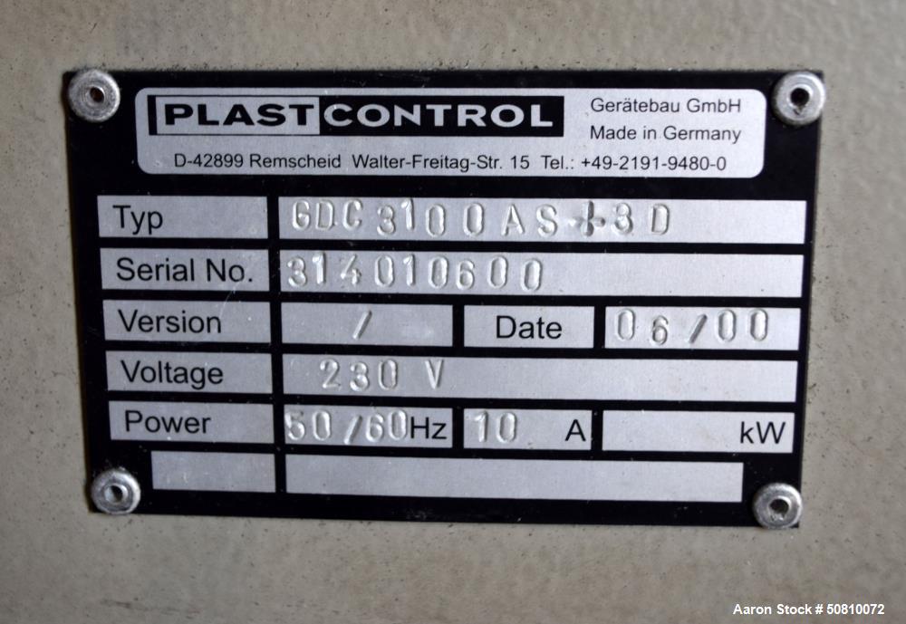 Used Plast-Control Gravimetric Dosing Measurement & Control System