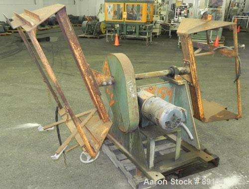 Used IMS Dual Drum Tumbler, Model TB-0355, Carbon Steel. Capacity (2) 55 gallon drums at 280 lbs per drum. Manually adjustable to accomodate 35 gallon drums. Driven by a 3 hp, 3/60/240/460 volt motor.