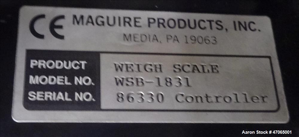 Used Maguire Weigh Scale Blender, Model WSB-1831.