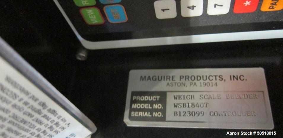Used-Maguire 4 Componant Weigh Scale Blender, Model WSB1840T, SN B123099