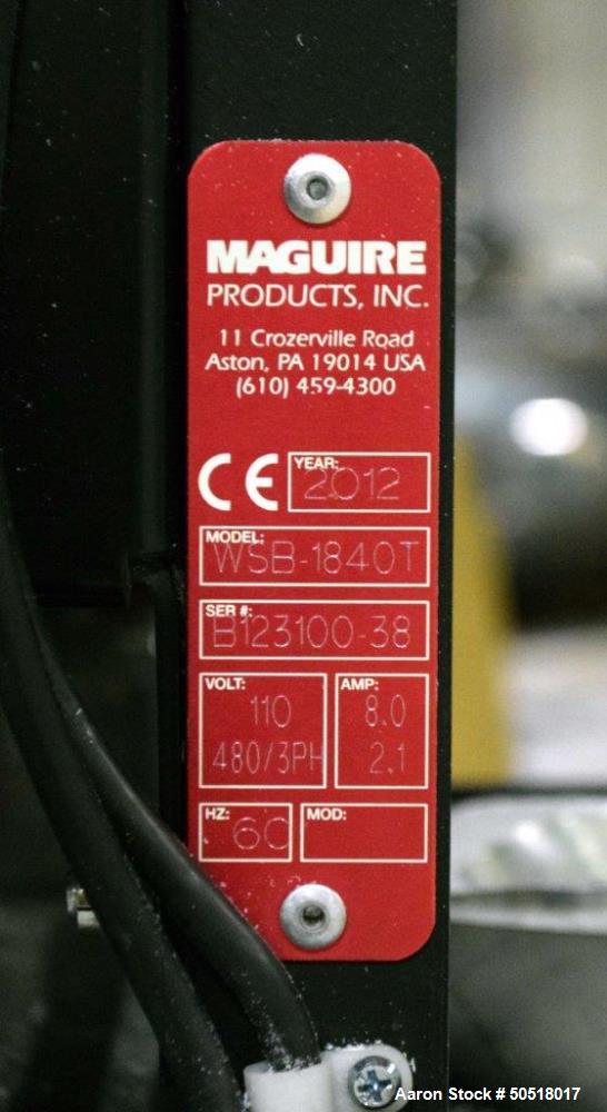 Used Maguire Products Weigh Scale Blender, Model WSB-1840T