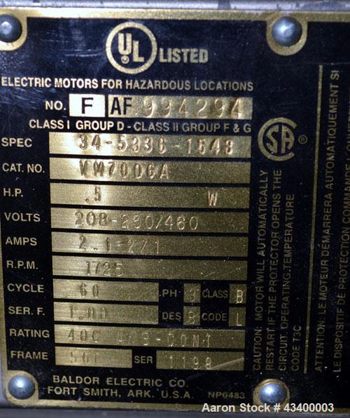 Used Carbon Steel Agitated Hopper/Feeder,