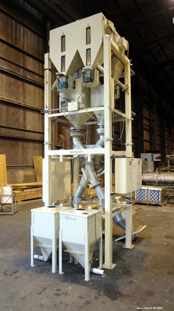 Used Carbon Steel Pacific Engineering 4 Compartment Weigh Scale Blender, Model MBWB-IV