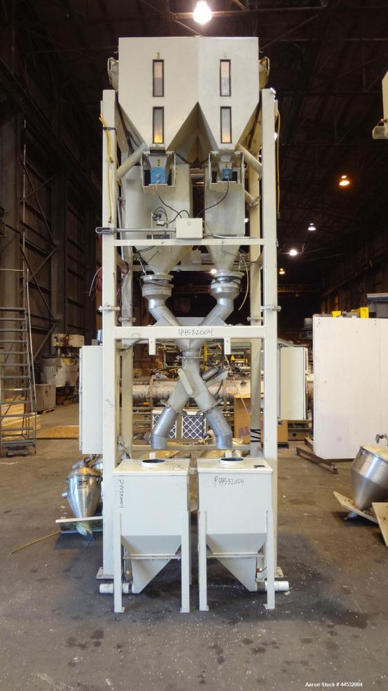 Used Carbon Steel Pacific Engineering 4 Compartment Weigh Scale Blender, Model MBWB-IV