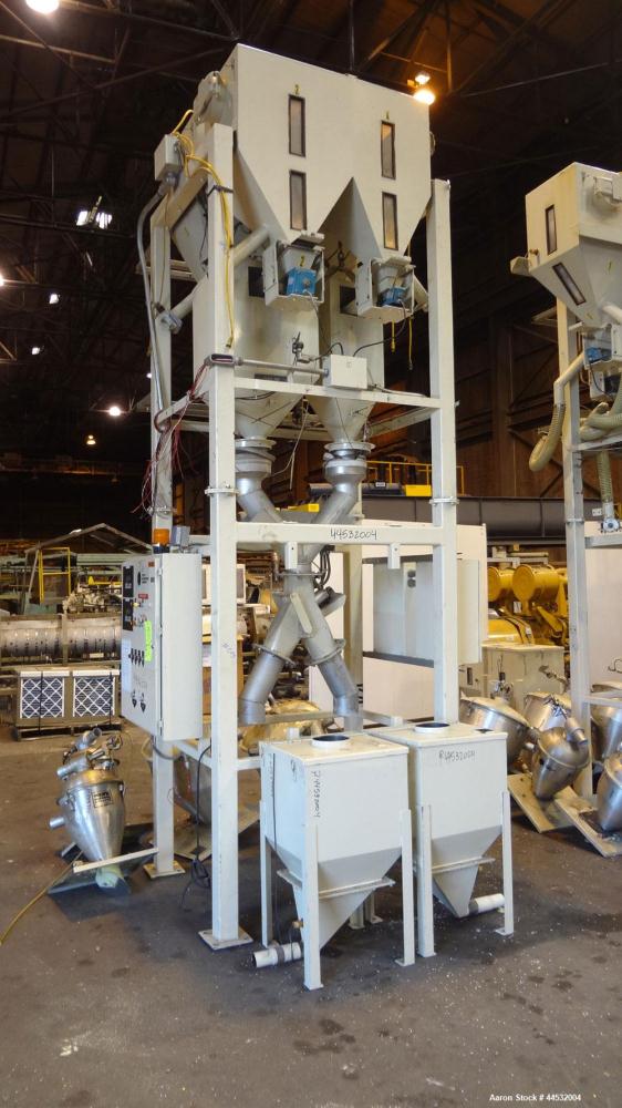 Used Carbon Steel Pacific Engineering 4 Compartment Weigh Scale Blender, Model MBWB-IV