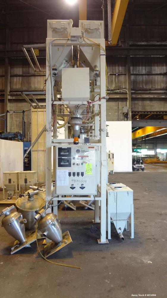 Used Carbon Steel Pacific Engineering 4 Compartment Weigh Scale Blender, Model MBWB-IV