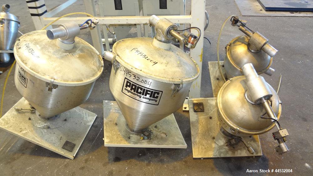 Used Carbon Steel Pacific Engineering 4 Compartment Weigh Scale Blender, Model MBWB-IV