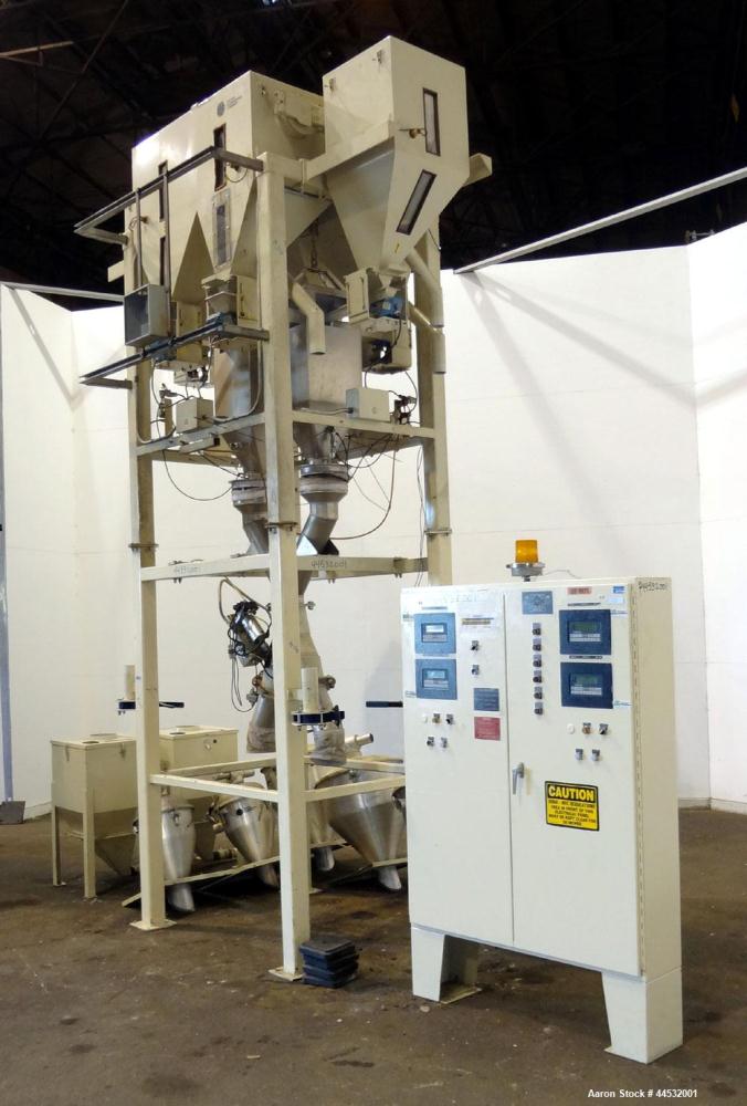 Used Carbon Steel Pacific Engineering 6 Compartment Weigh Scale Blender, Model MBWB-VI