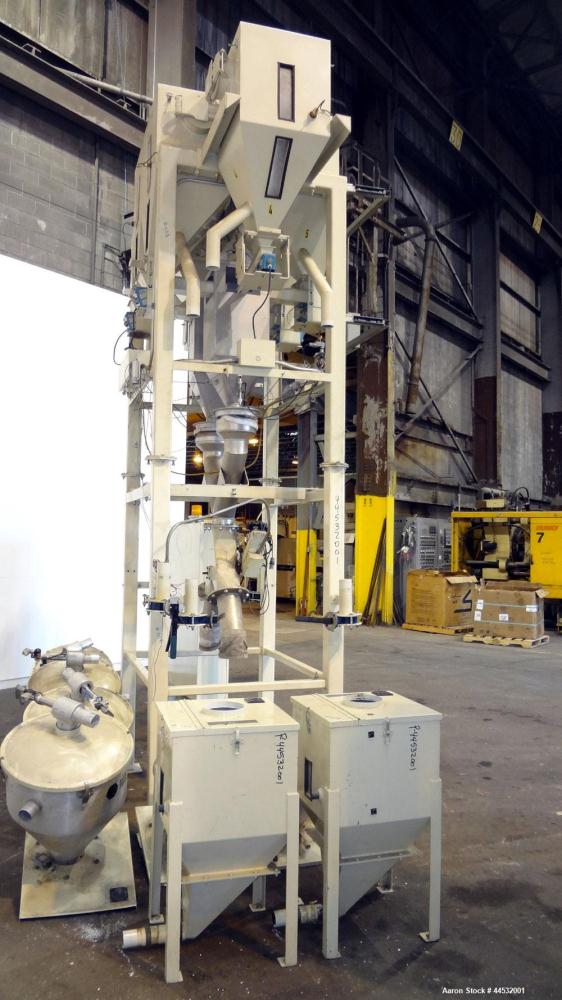 Used Carbon Steel Pacific Engineering 6 Compartment Weigh Scale Blender, Model MBWB-VI
