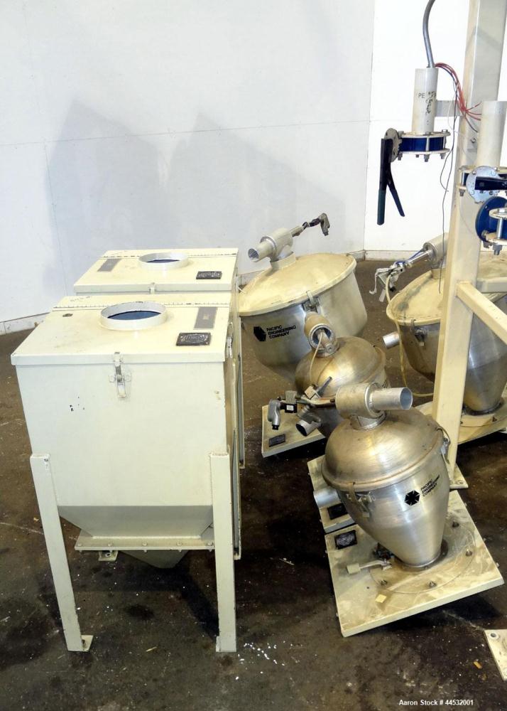 Used Carbon Steel Pacific Engineering 6 Compartment Weigh Scale Blender, Model MBWB-VI