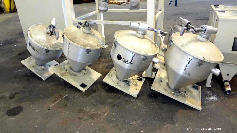Used Carbon Steel Pacific Engineering 6 Compartment Weigh Scale Blender, Model MBWB-VI
