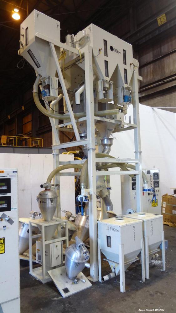 Used Carbon Steel Pacific Engineering 6 Compartment Weigh Scale Blender, Model MBWB-VI