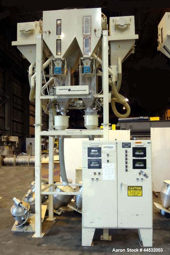 Used Carbon Steel Pacific Engineering 6 Compartment Weigh Scale Blender, Model MBWB-VI