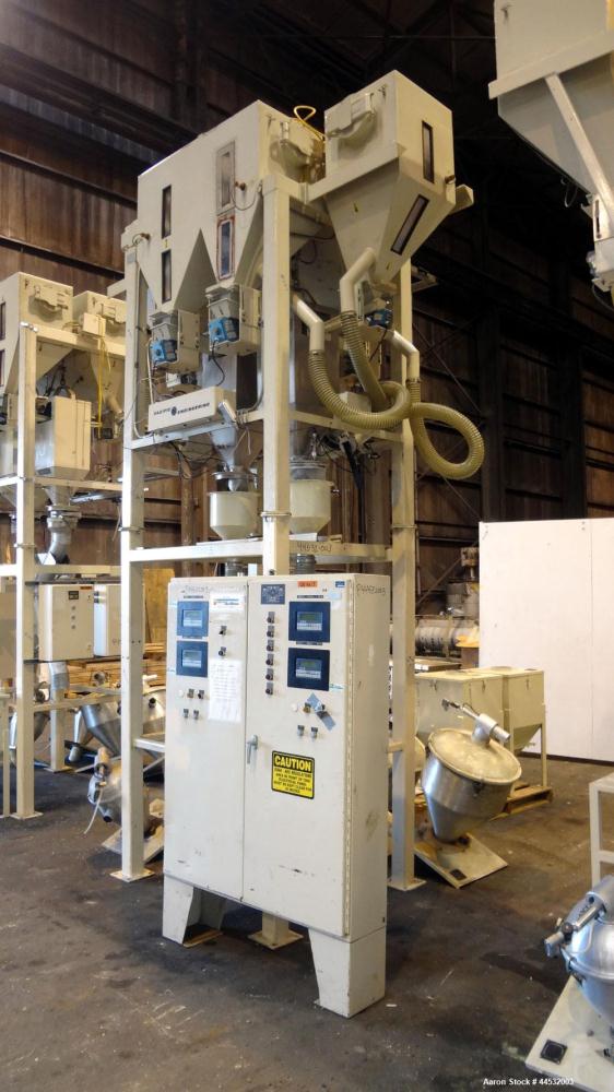 Used Carbon Steel Pacific Engineering 6 Compartment Weigh Scale Blender, Model MBWB-VI
