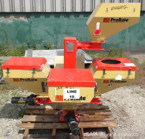 Used Premier Pneumatics Pro Rate 5 Component Feed System. 5 feed hoppers, includes (2) vacuum loaders, (4) 1/4 hp DC drives and digital controls. Provision for 1 more feed hopper. Unitized on a carbo...