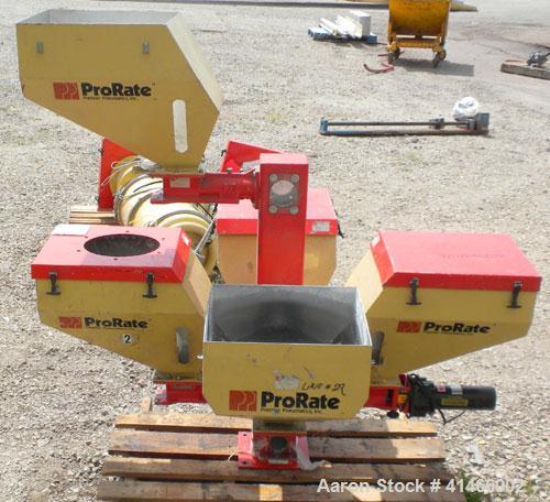 Used Premier Pneumatics Pro Rate 5 Component Feed System. 5 feed hoppers, includes (2) vacuum loaders, (4) 1/4 hp DC drives and digital controls. Provision for 1 more feed hopper. Unitized on a carbo...