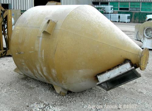 USED: Royal Vertical Screw Mixer, approximate 2000 liter capacity, carbon steel. Approximately 60" diameter x 44" straight side x 48" coned bottom. Approximate 6" diameter vertical screw, driven by a...