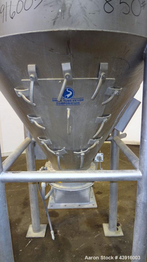 Used Stainless Steel Shick Tube-Veyor Hopper
