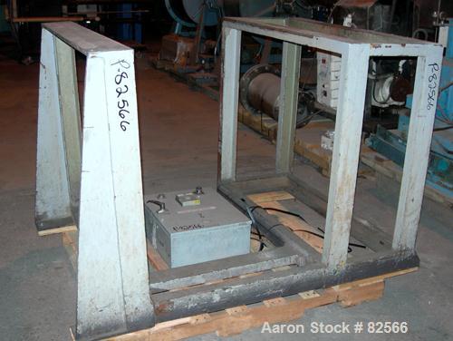 USED: Shinheung tumble mixer, model SHM. 70 gallon (9.3 cu ft) total capacity, 304 stainless steel. 24" diameter x 35" straight side x 12" coned bottom. Flat top with a 15" manway with cover, 4" cent...