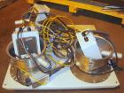Used AEC Optimum OS Series Gravimetric Batch Blending System, Model OS-007-4, Carbon Steel.  (4) compartments.  Mounted on a carbon steel table.

