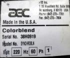Used AEC (4) Component Colorblend Dosing Feeder, Model Synchrobln. (4) Rotating loading chambers, (1) main bottom hopper with a 6