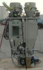 Used Conair 4 Color Blending System, Carbon Steel.  Each compartment has a top mounted vacuum loader.  Includes a Conair filter, 5 hp positive displacement blower, 1 stand, and a control panel.