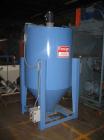 Used Ensign Equipment model 60-6200 vertical batch mixer, 60 cubis feet mixing capacity, 2000 lbs/hr approximate output, double hinged covers, 6