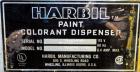 Used Harbil Manual Paint Colorant Dispenser, Model 10SC80232. (12) Canister.