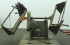 Used IMS Dual Drum Tumbler, Model TB-0355. Capacity (2) 55 gallon drums at 280 pounds per drum, minimum/maximum height 25