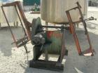 Used IMS Dual Drum Tumbler, Model TB-0355, Carbon Steel. Capacity (2) 55 gallon drums at 280 lbs per drum. Manually adjustable to accomodate 35 gallon drums. Driven by a 3 hp, 3/60/240/460 volt motor.