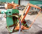 USED: IMS dual drum tumbler, model TBD1500. Capacity (2) 55 gallon drums at 280 pounds per drum. Min/max height 25