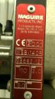 Used Maguire Products Weigh Scale Blender, Model WSB-140R, Carbon Steel. Maximum throughput 330-450 pounds an hour. Number of materials-4. Includes a Gaylord style stand. Built 2001.
