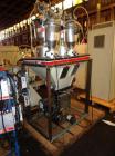 Used Maguire 4 material volumetric blender, model WSB 440T, rated up to 1450 lbs/hr, with Mould Tek pneumatic vacuum loaders, 1/6 HP 110 volt mixer motor, serial# 102135.14.