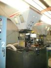 Used Maguire Model WSB240F 4 Component Blender. Up to 900 lbs/hour, 4 slide gates, hopper material level sensors, hopper site glasses, Gaylord gravity discharge into approximate 30 cubic foot materia...