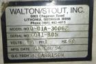 Used- Walton Stout 4 Componant Blending System, Model D-01A, Carbon Steel.