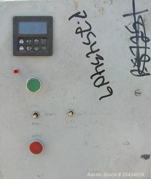 Used Hose Reinforcement Station.  (2) 6 can stations.  Both driven by a 2 hp, 180 volt, 2500 rpm DC motor.  Includes a control panel.  Mounted on a frame.