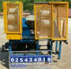 Used Hose Reinforcement Station.  (2) 6 can stations.  Both driven by a 2 hp, 180 volt, 2500 rpm DC motor.  Includes a control panel.  Mounted on a frame.