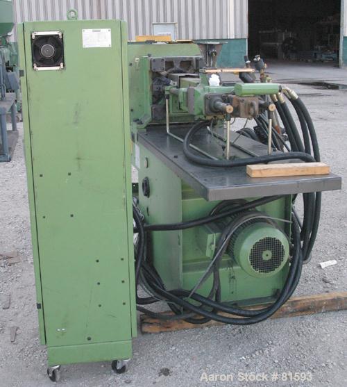 USED: Arburg Allrounder injection mold machine, model 270M-250-75. 25 ton clamping pressure. Platen size 15.74" x 15.74". Distance between tie bars 10.62". Max daylight 21.65". Max stroke of hydrauli...