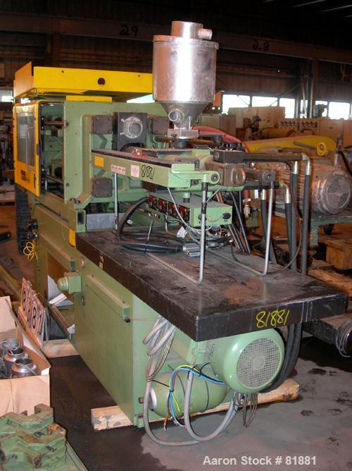USED: Arburg Allrounder injection mold machine, model 320-210-750,  83 ton clamping pressure. Platen size 19.3" x 19.3". Distance between tie bars 12.6". Max daylight 24.6". Max stroke of hydraulic e...