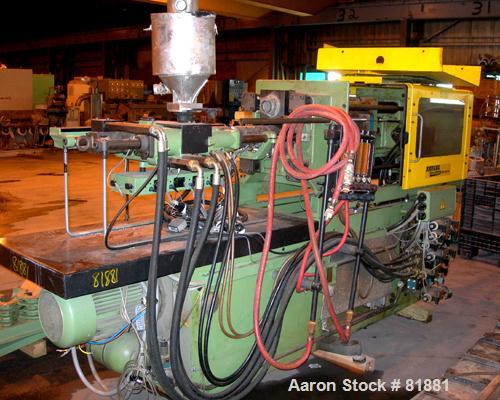 USED: Arburg Allrounder injection mold machine, model 320-210-750,  83 ton clamping pressure. Platen size 19.3" x 19.3". Distance between tie bars 12.6". Max daylight 24.6". Max stroke of hydraulic e...