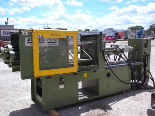Used Arburg Allrounder Injection Mold Machine, model 370 M 800-225, 81.5 ton (800 Kn) clamping force. Approximate 4.27 ounce shot. Opening stroke maximum 500mm (19.6’’), mould installation height min...